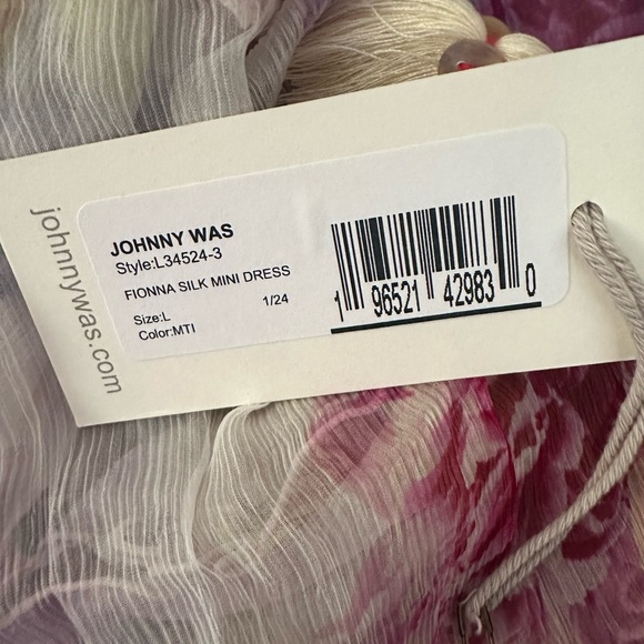 Johnny Was “Fiona Mini Silk Dress”. New with tags. - Picture 15 of 15